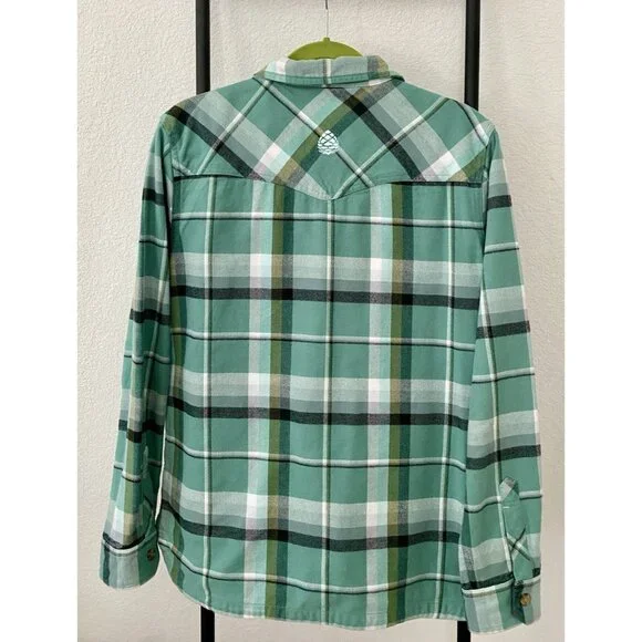 Stio Women’s Size large plaid Heavy flannel unlined jacket - Picture 4 of 11
